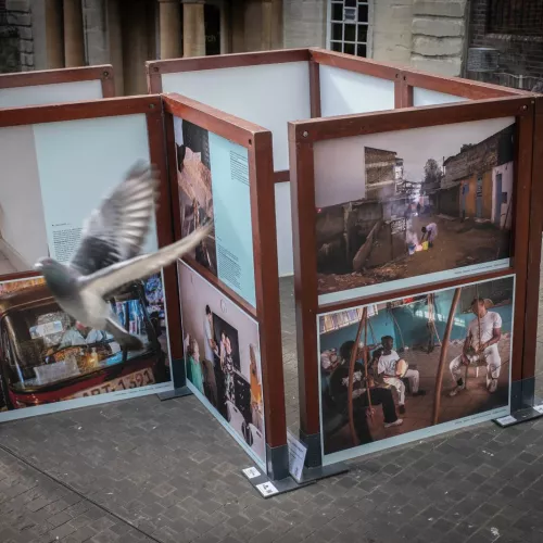 Exhibition in the street